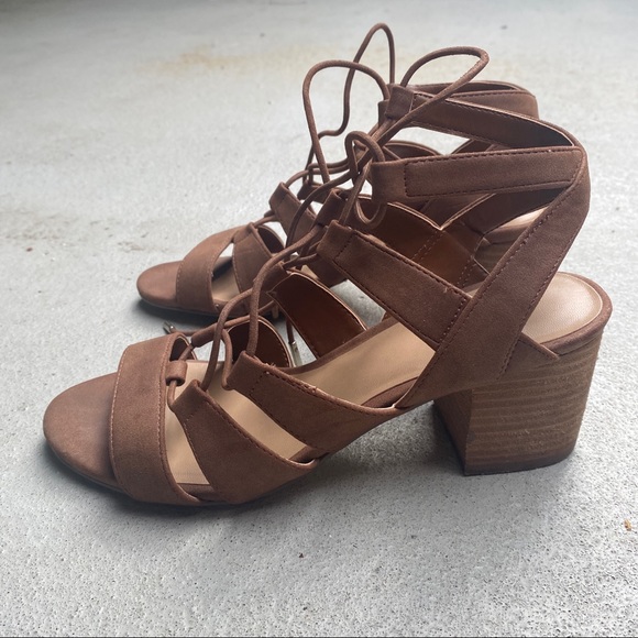 Call It Spring lace up heeled sandals - Picture 5 of 7